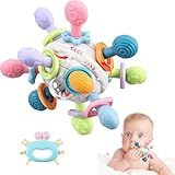 Greifball Baby-Spielzeug,sensorische Beißring-Spielzeuge, Silikon-Beißring, Motorik-Spielzeug,...