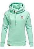 REPUBLIX Damen Kapuzenpullover Sweatjacke Pullover Hoodie Sweatshirt RD-001 Mint M