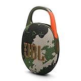 JBL Clip 5 - Camouflage – Tragbare Bluetooth-Lautsprecher-Box mit JBL Pro Sound, tiefem Bass und...