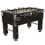 Bandito Kickertisch Profi Soccer Deluxe schwarz, massiver und robuster 80 kg Fußballtisch, Stabiler...