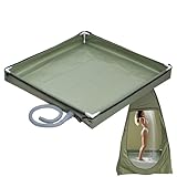 Duschzelt Plane Basis, Outdoor Duschwanne Abtrennung Basis, Wasserdichter Untergrund Mit Abfluss...