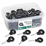 VOSS.farming 100x Ringisolator duchgehender 5,3mm Stütze für Weidezaunseil/Weidezaunband Isolator