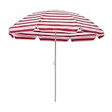 CAFIEDR Sonnenschirm für den Strand im Freien, Markttischschirme, tragbare Angelschirme, rund,...