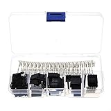 Klemmenblock, 200PCS 2,54 mm Stecker/Buchse Pin Way Kabelstecker Klemme 2/3/4/5 Pin Elektro Pin...