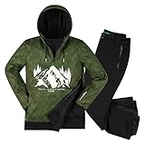 Killtec Herren leichter Skianzug - mit 10.000 mm Wassersäule - Windbreaker Hoodie Moos Grün -...