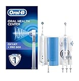 Oral-B Mundpflege-Station: Oral-B PRO 900 elektrischer Bürstengriff + Oxyjet Sprinkler mit Braun...