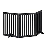 Relaxdays Absperrgitter, freistehendes Schutzgitter, HxB: 70 x 154 cm, mit Füßen, Hunde,...