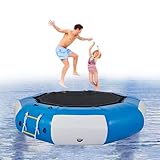 CHDGSJ 10FT aufblasbares Wassertrampolin,Freizeit-Wasserhüpfer mit Elektrischem...