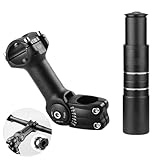 shuokang Fahrrad Vorbau Riser,Verstellbarer MTB Vorbau,28.6mm Fahrradgabel Aluminium Verstellbar...
