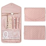 Faltbare Reise Schmuck Organizer,Leder Schmuckaufbewahrung Schmuckrollen...