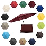 UV50+ wasserdichter Sonnenschirm-Ersatzbezug – 200/270/300 cm, passend für 6/8 Rippen,...