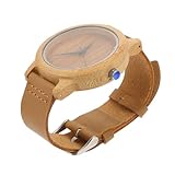 FOMIYES Bambus Holz Armbanduhr für Männer und Frauen Quarz Uhr mit Einzigartigem für Täglichen...
