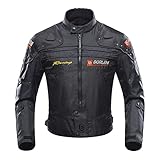 BORLENI Motorradjacke Herren Motorrad Jacke Winddicht mit Protektoren Protektoren Jacke Roller Biker...