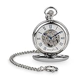 Hermann Jäckle Ettlingen II Stilvolle und Elegante Taschenuhr mit skelettiertem Uhrwerk &...