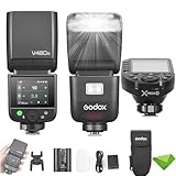 Godox V480 C V480-C TTL Blitz für Canon-Kameras mit Xproii-C-Trigger, GN50 1/8000 HSS,...