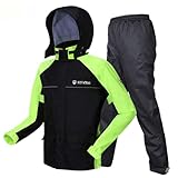 Regenanzug (Jacke + Hose), 100 % wasserdicht, für Arbeit im Freien, Regenjacke und Hose, Unisex,...