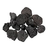 Veemoon Natürliche Vulkansteine Aquarium Steine 2-4cm Schwarzes Vulkangestein für Blumentöpfe und...