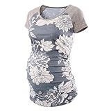 Godom Damen-Stillshirt-Kurzarm Stillshirt Umstandsmode Still Oberteil Damen Kurzarm Stilltop...