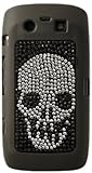 Mocca Design Handyschale, Rückseitenschutz, Motiv Totenkopf mit Strass, für BlackBerry 9860