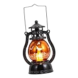 KONTONTY LED Halloween Vintage Öl Lampe Retro Design Festival Dekoration Stimmungsvolle Party und...