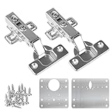 2 Stück Edelstahl hydraulisch dämpfende Scharniere, Standardscharnier mit...