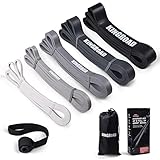 5 Resistance Bands Set, Verschiedene Ebenen Widerstandsbänder Set mit Türanker für Kraftraining...