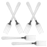 VILLCASE 8 Stück Teiliges Edelstahl Steakbesteck Wiederverwendbare Dinnergabeln mit Kreativem...