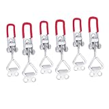 Sosoport 6 Stück Teiliges Verstellbares Heavy Duty Türspanner aus Langlebigem Eisen Schnell...