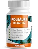 Folsäure BIOAKTIV 400µg - 365 Folsäure Tabletten mit Biofolate® L-5-MTHF Folsäure - optimal...