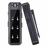 Body Cam Rotary Lens Mini Kamera 180 ° 64G mit Video und Audio HD 1080P Mini Night Vision Kamera...