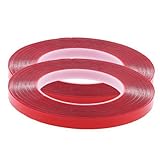 MagiDeal 3x 2x Doppelseitiges Klebeband, PET Acryl Klebesticker Red Tape Hochleistungskleber