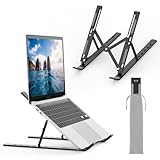 GRIFEMA GB1054B Laptop ständer für Schreibtisch, Höhenverstellbarer Laptop Riser, Tragbarer...