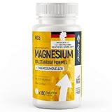 Magnesium Komplex, 180 Tabletten - 600 mg elementares Magnesium PREMIUM, 5 hochwertige Formen:...