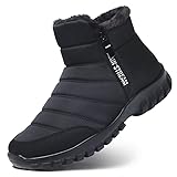 Winterstiefel Herren Winterschuhe Schneestiefel Warm Gefüttert Wanderschuhe Schneestiefel...