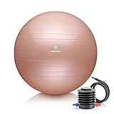 BODYMATE Gymnastikball Sitzball Trainingsball mit GRATIS E-Book inkl. Luft-Pumpe, Ball für Fitness,...