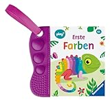 Ravensburger Play+ flip&pop: Erste Farben (Mein allererstes Beißbuch), Baby-Buch ab 6 Monate,...