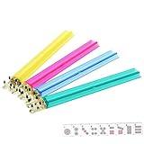Mahjong Racks mit Drückern, 4 Stück Acrylfliesenhalter, 47,7 cm transparente tragbare Racks,...
