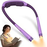 Glocusent Ergonomisches Leselampe, Leselampe Hals mit 3 Farben & 5 stufenloser Helligkeit, Leselampe...