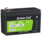 Green Cell CUBE LiFePO4 Akku 7Ah 12.8V – Lithium-Eisenphosphat-Batterie für Wohnmobile, Boote,...