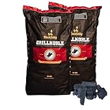 BlackSellig Steakhouse Grillkohle - Premium Quebracho Blanco Holzkohle | Lange Brenndauer | Hohe...