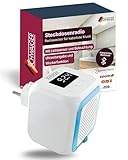 SCHWAIGER Steckdosenradio I Radiowecker für kabellose Musik I mit Lichtsensor & Beleuchtung I...