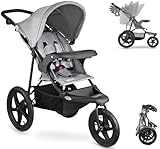 Moby-System Runner Dreirad-Kinderwagen Buggy Mountain Schwarz Für Kinder Bis 15 Kg, Es dreht sich...