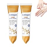 2PC Collagen-Handcreme, Feuchtigkeitscreme für Trockene, Soft Hand & Nagelcreme, Hand Cream,...