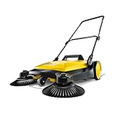 Kärcher S 4 Twin Walk-Behind Outdoor Hand Push Bodenkehrer – 5,25 Gallonen Kapazität, 68,1 cm...