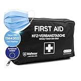 KFZ-Verbandtasche 2025 [EUROPAWEIT GÜLTIG] gemäß StVZO | aktuelle DIN 13164:2022 ZERTIFIZIERT |...