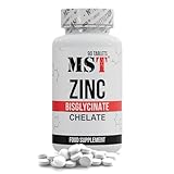 MST Zinc Chelate Bisglycinate 25 mg hochdosiertes Zink Bisglycinat mit optimaler Bioverfügbarkeit...