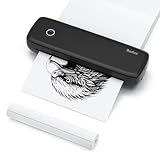 Bisofice L81 Mobiler Drucker A4 Bluetooth Thermodrucker A4 Drucker Klein Kompakt Portable Printer...