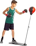 Punchingball mit Boxhandschuhe und Luftpumpe - Große Übung & Fun-Aktivität für Kinder...