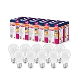 OSRAM LED Star Value Classic A40 LED Lampe für E27 Sockel, Birnenform, FR, 470 Lumen, warmweiß...