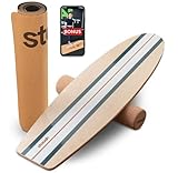STAASH® Balance Board kit 3in1 + BONUS VIDEOS - Balance-Board für Fitness, Yoga & Rehabilitation -...